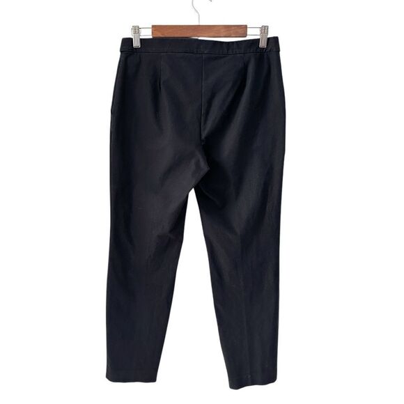 Theory Thaniel Approach Black Cropped Ankle Pull On Pants Size 6 - Picture 2 of 9